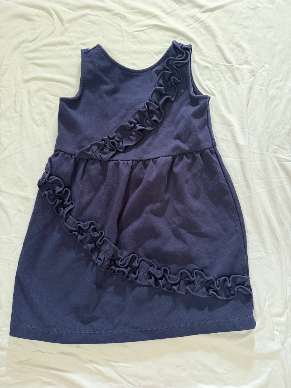 Janie and Jack Navy Ruffle Tank Dress